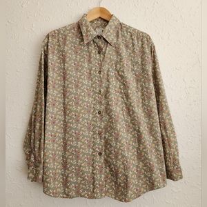 Vintage Cherokee Floral Button Down Longsleeve Shirt